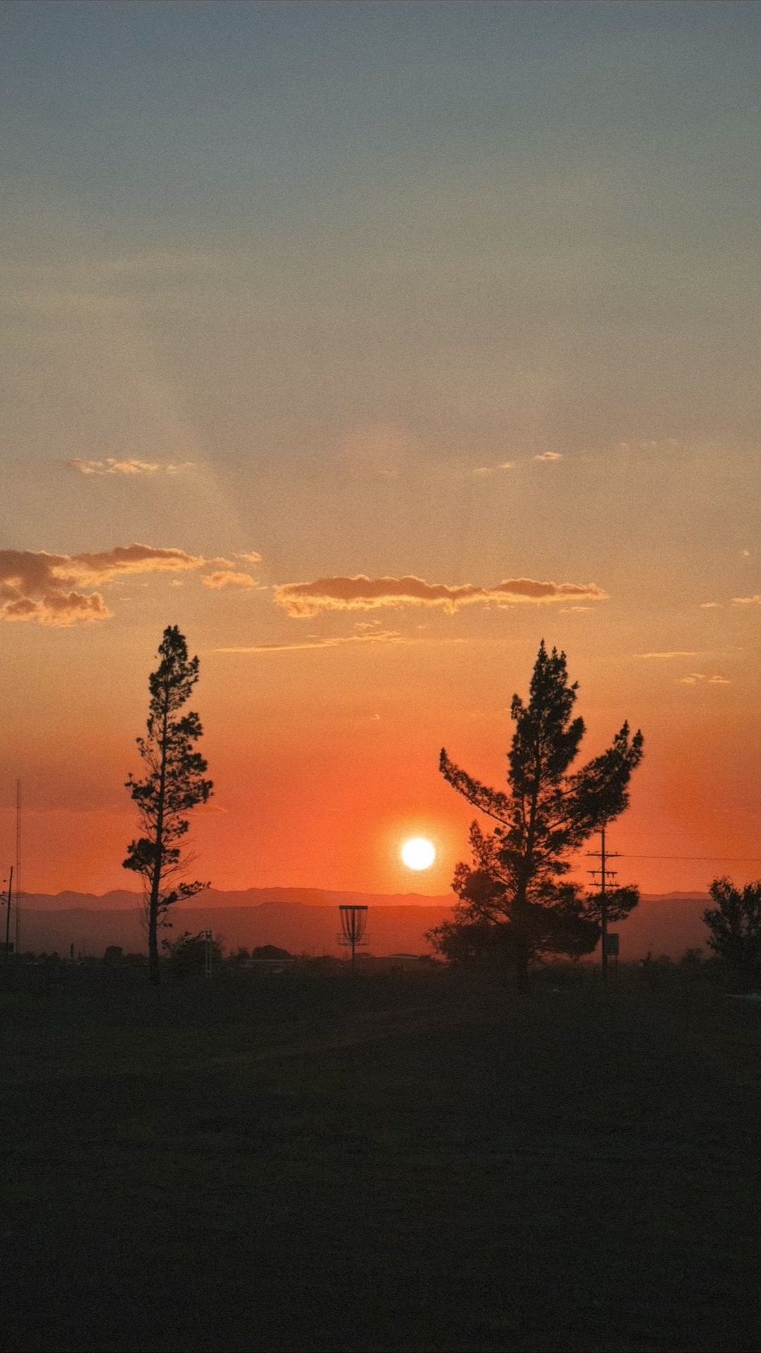 Sunset at hole 1