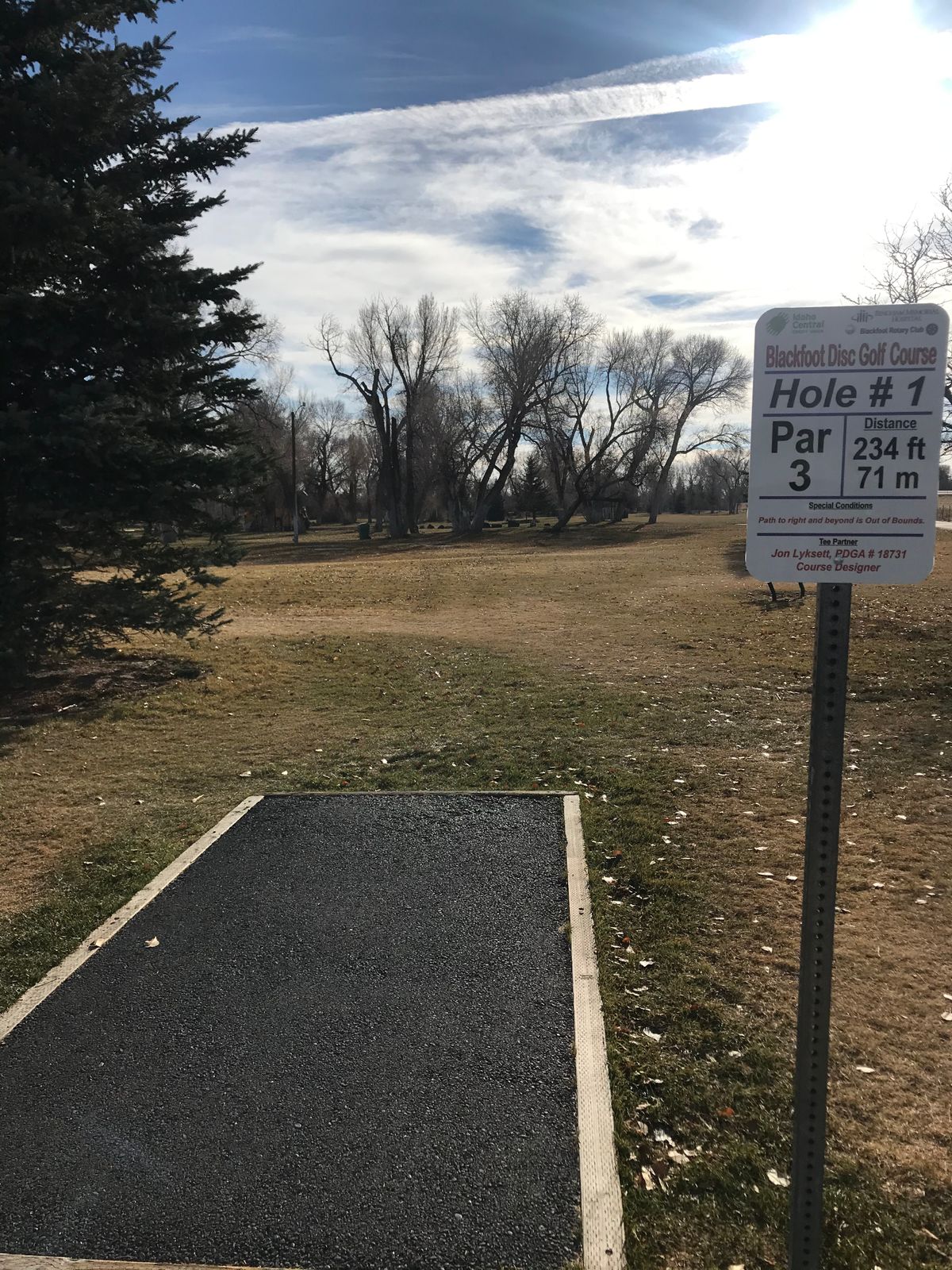 Blackfoot Disc Golf Course