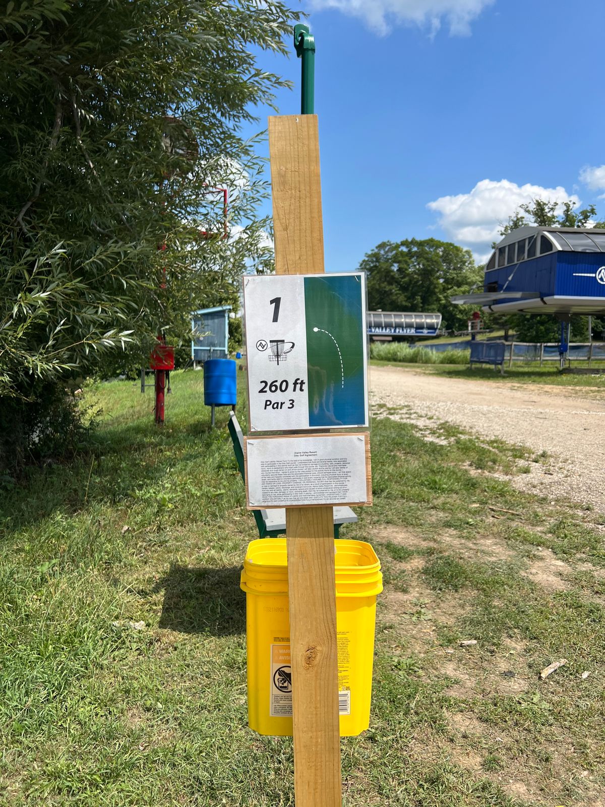 Hole 1 Sign