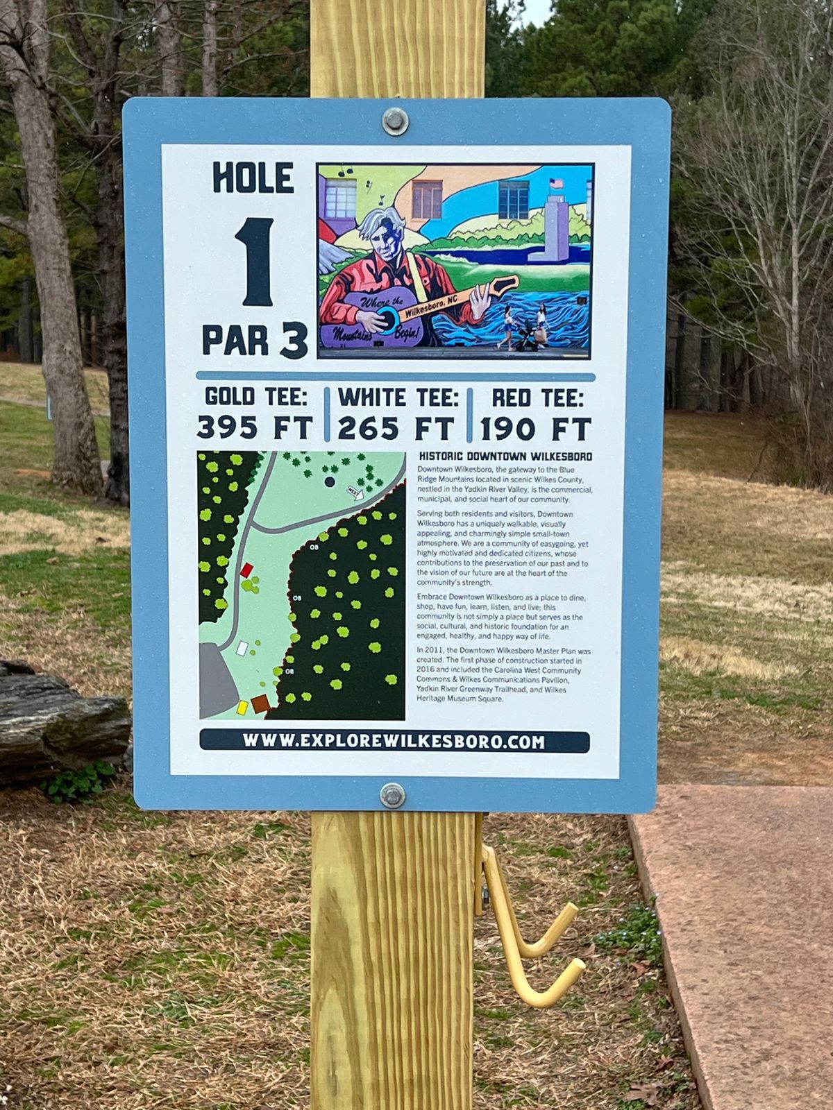 New tee signs just installed on every hole