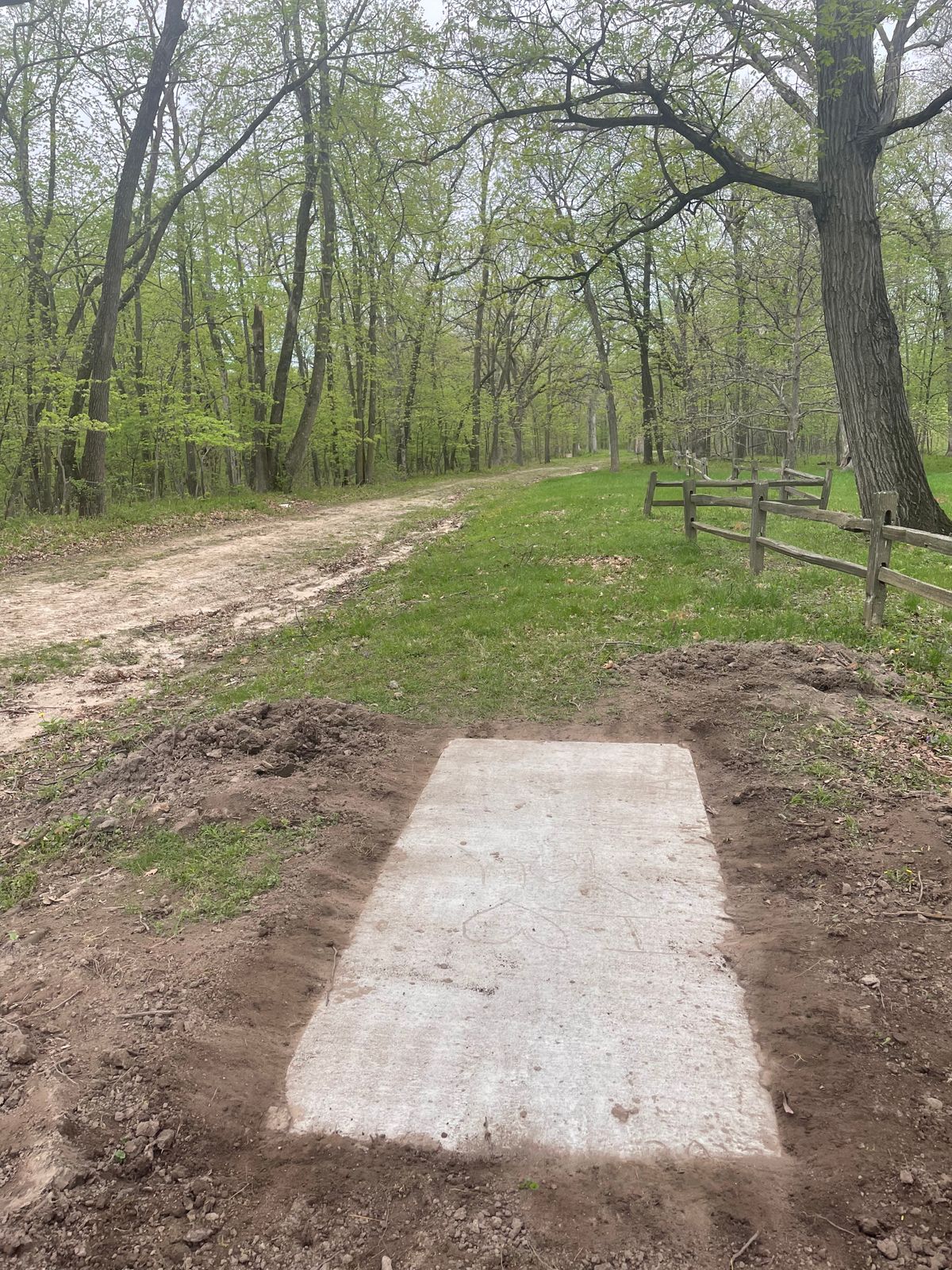View from hole 14 pad.