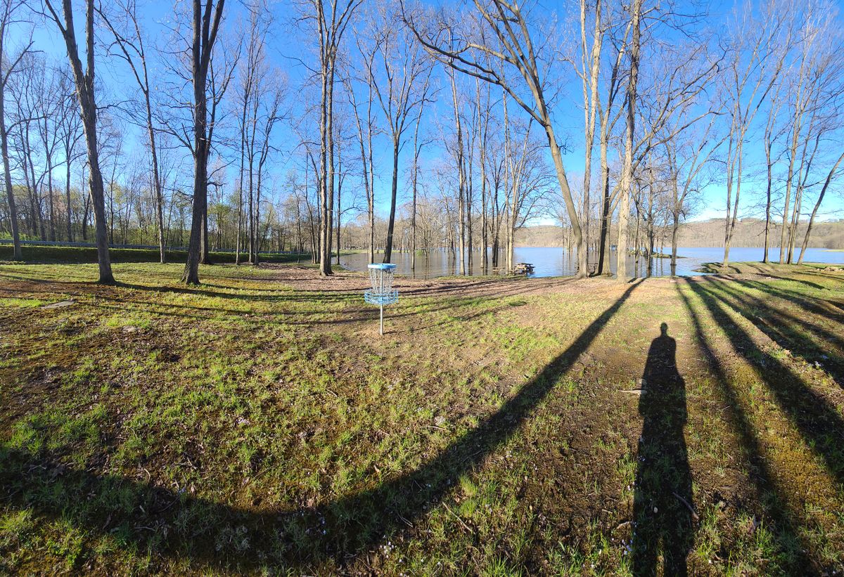 Dam flooded after big storm.
