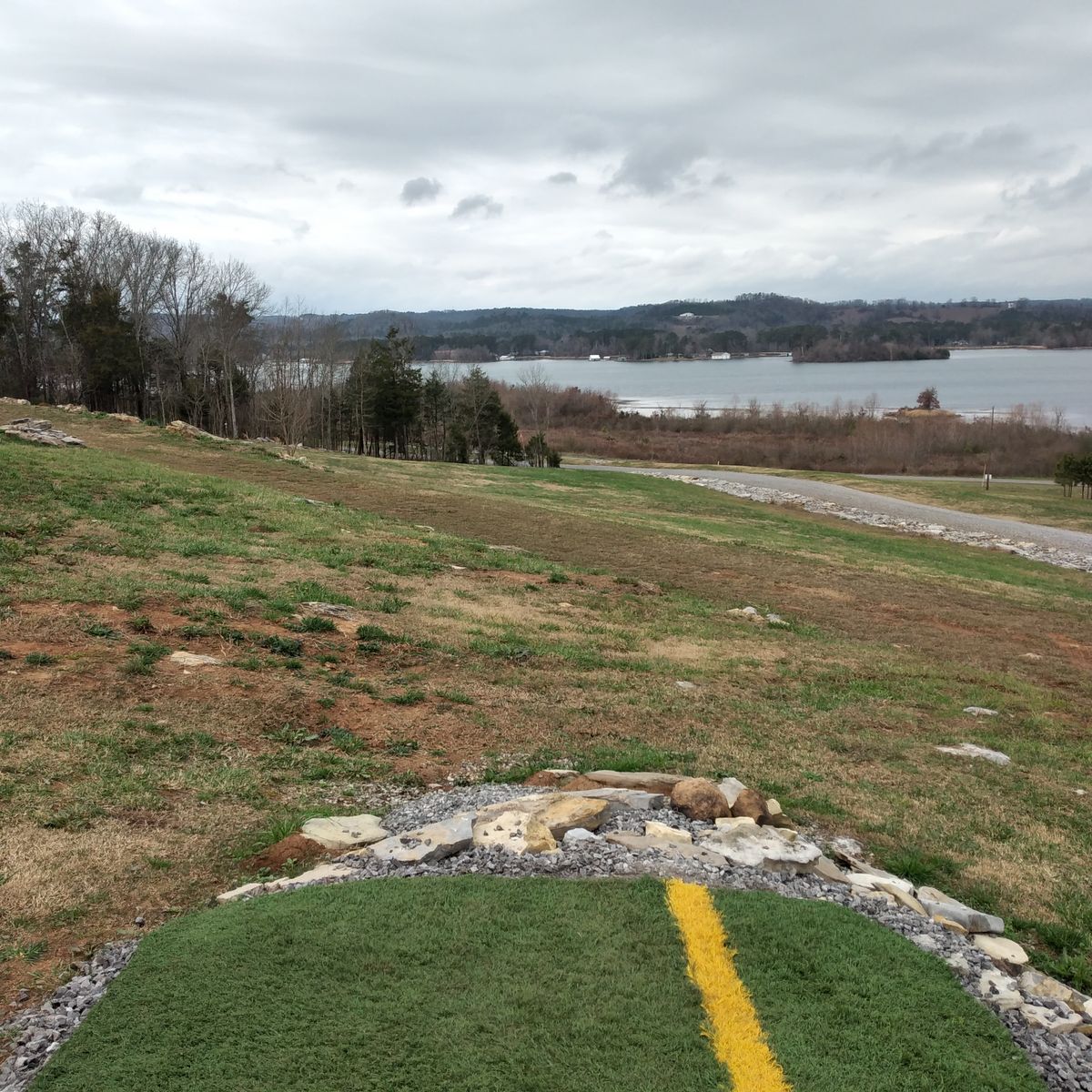 Hole 13 from tee box.