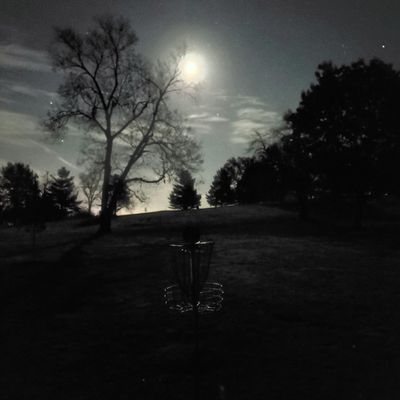 Hole 9 at night.