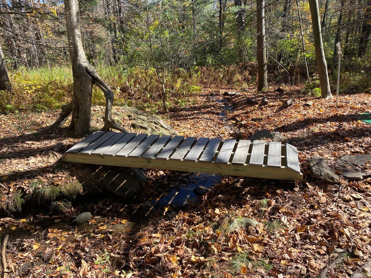 New bridge on hole 6 makes course fully cart/stroller friendly