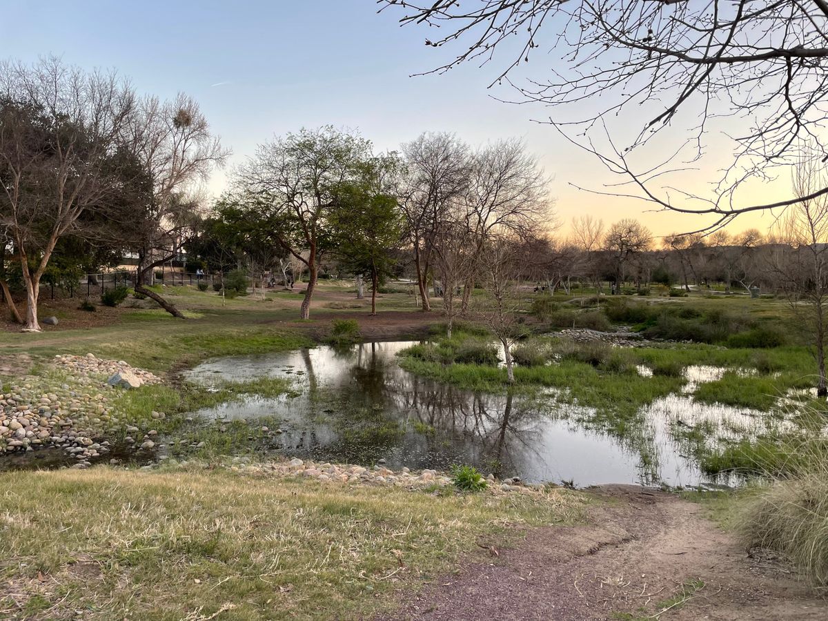 Hole 5A, with the water hazard