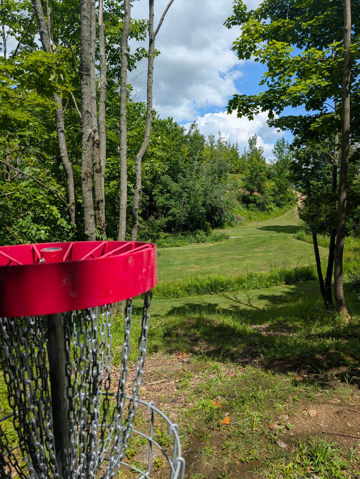The view of the from the end of hole 3.