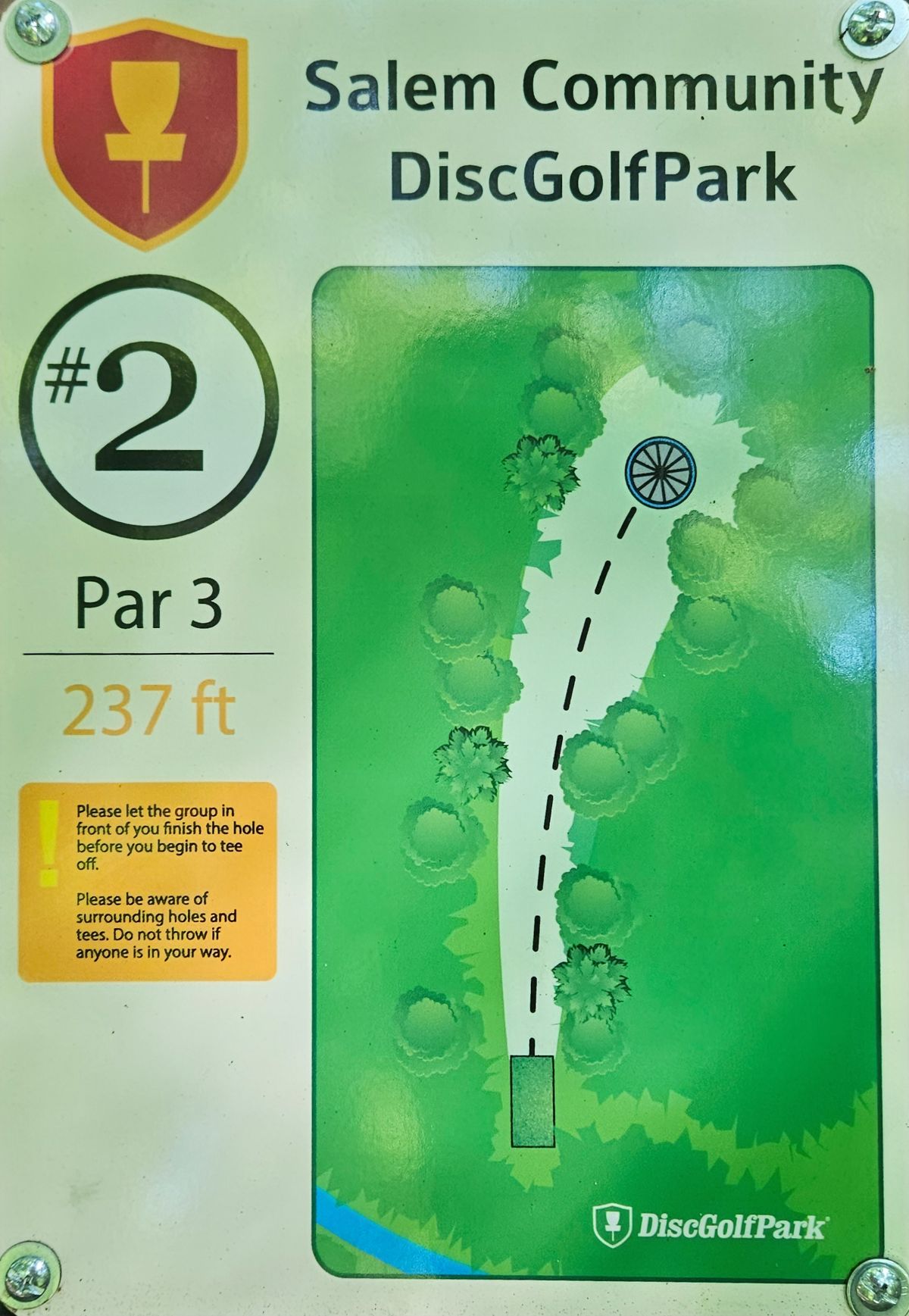 Hole 2 teesign