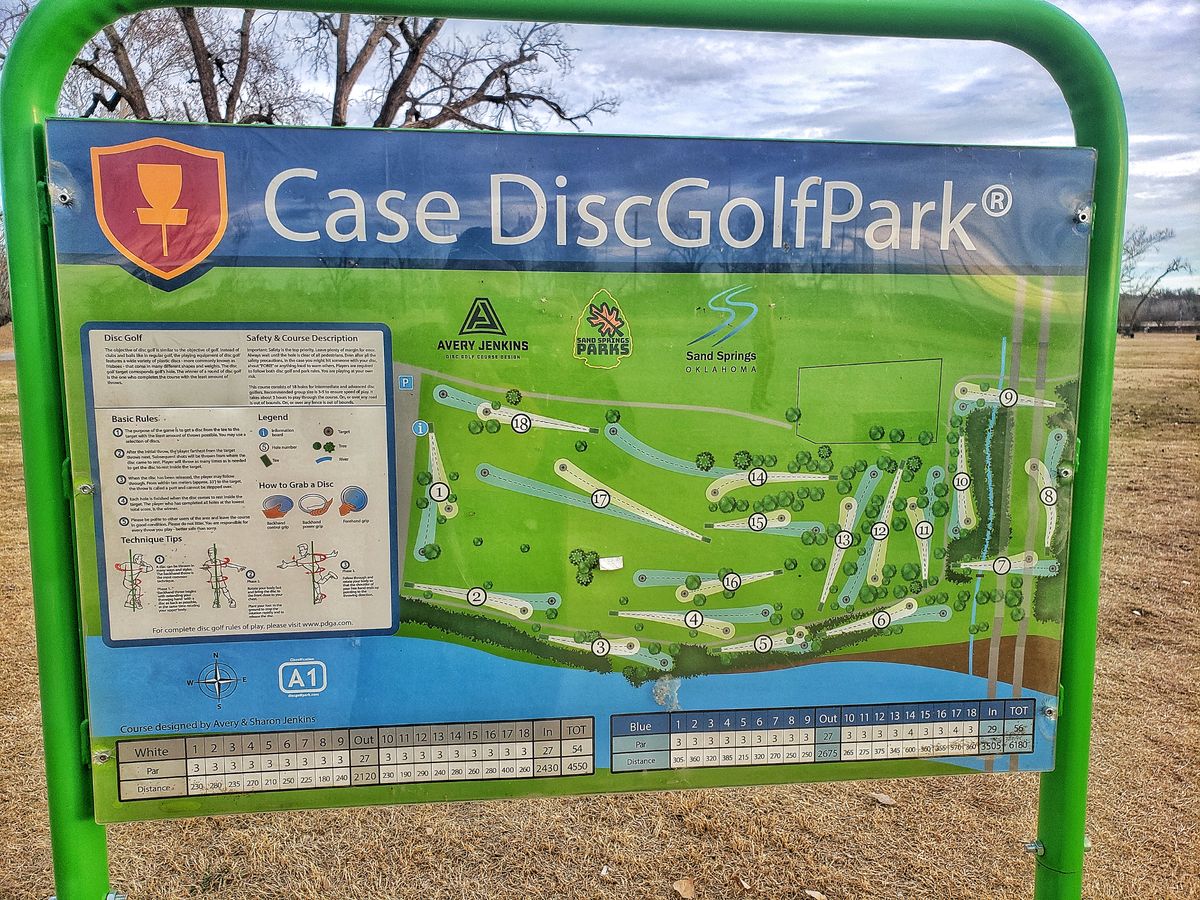 Course sign by tee 1