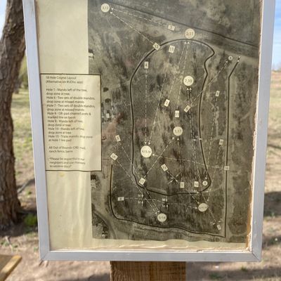 The map of the overall course. Take a pic before you start and use UDisc.