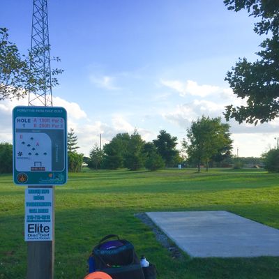 Hole 1 on a beautiful clear day.