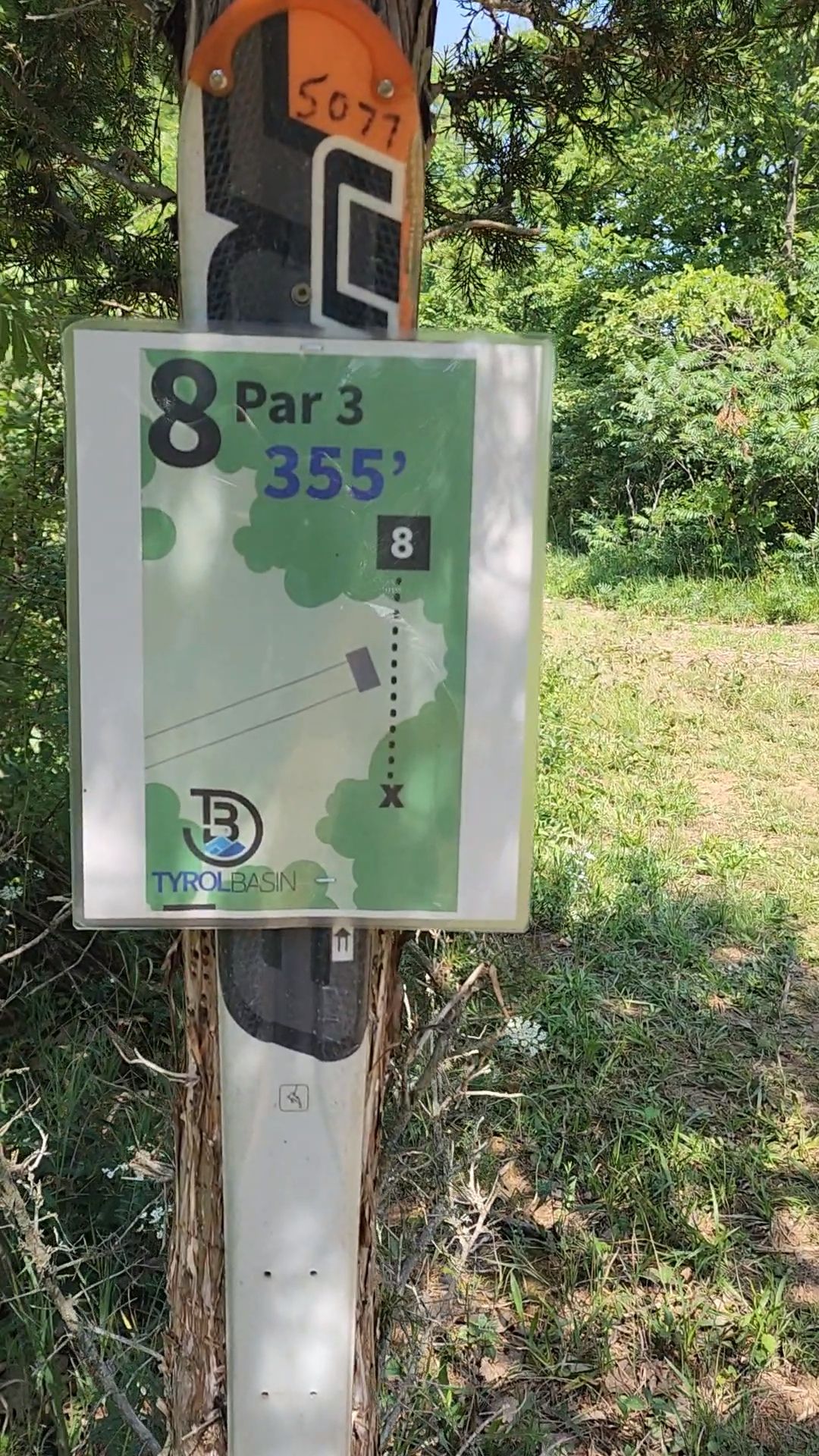 Example of upside down signage. Several were like this