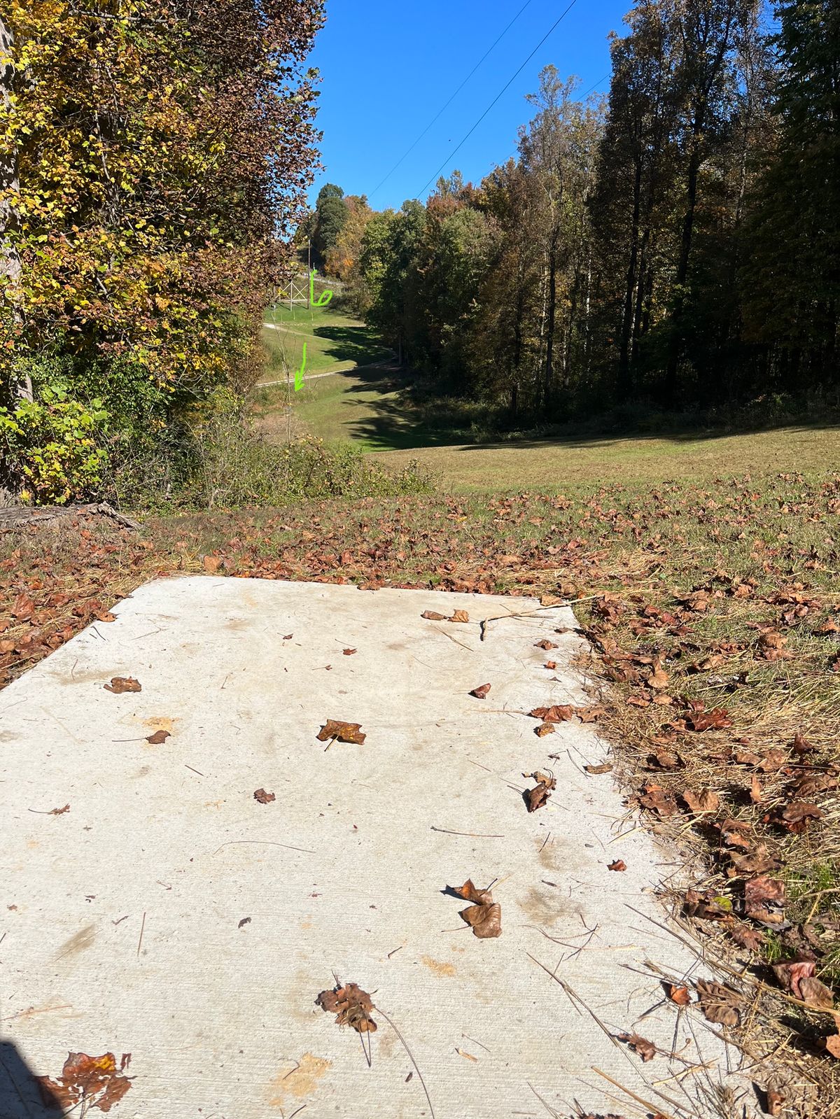 Hole 6 from tee pad
