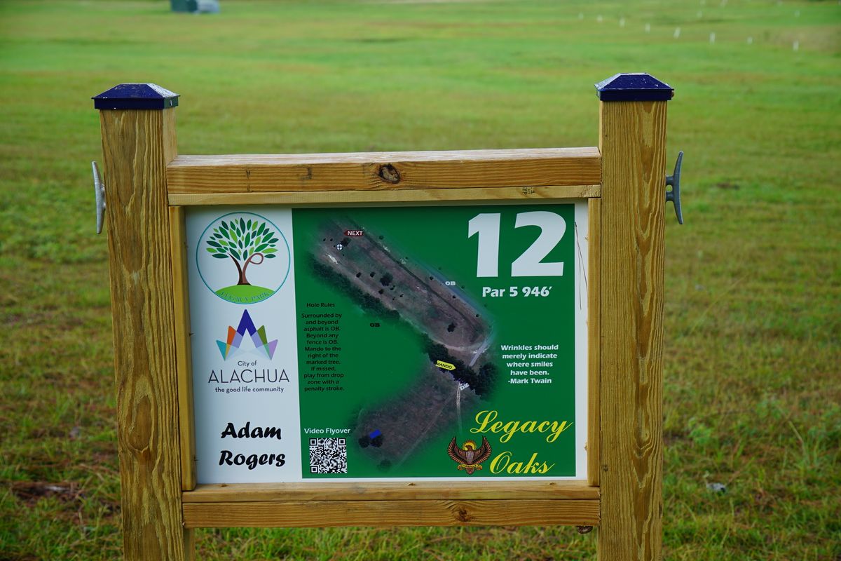 Hole 12’s tee sign