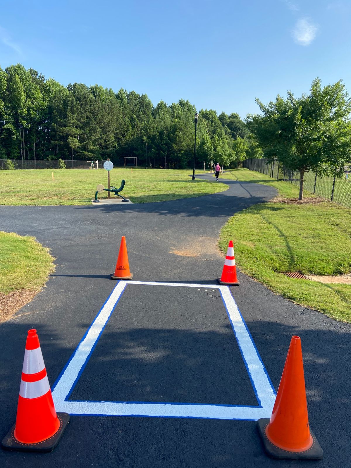 New tee box on hole 4