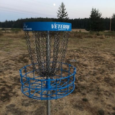 Hole 17 with moon in background