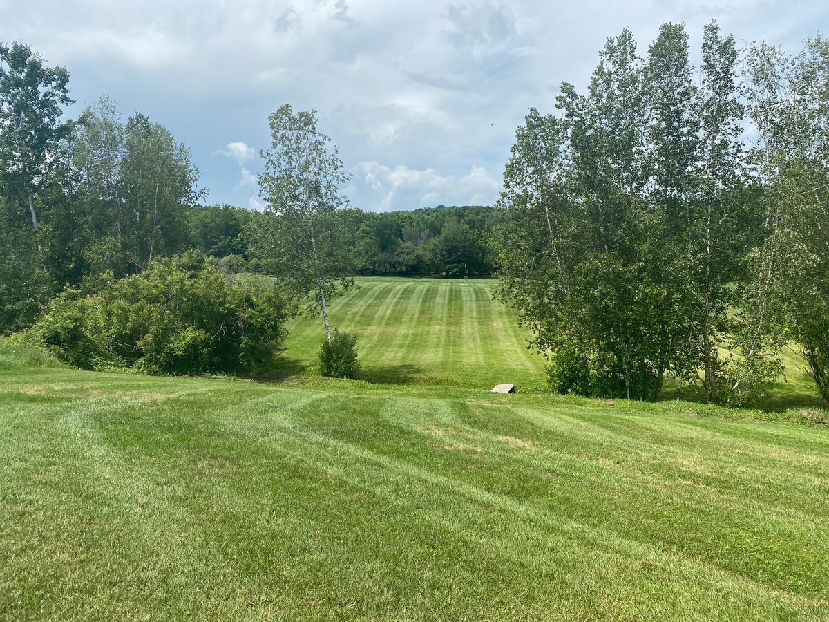 Hole 18 mid fairway on tee side