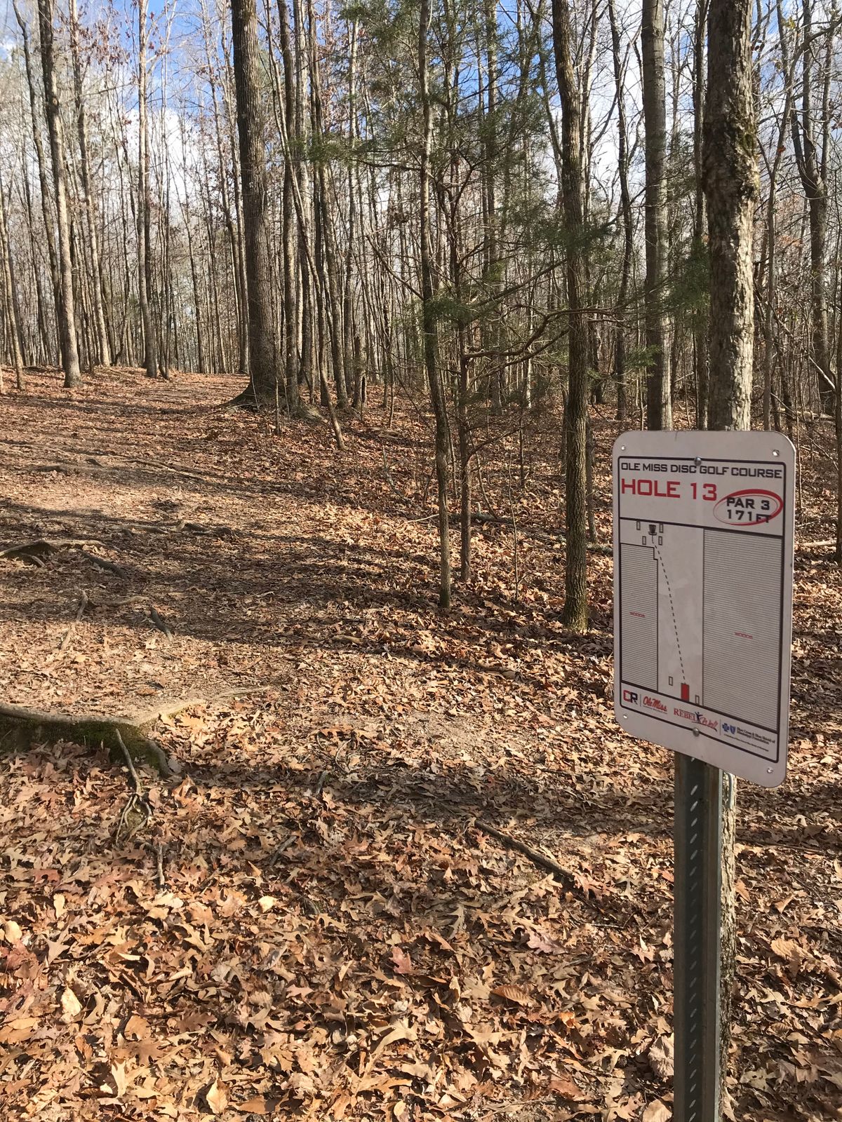 Hole 13: Uphill fairway