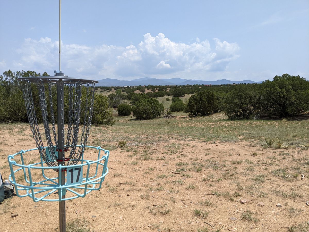 Distant mountain views are abundant on this course.