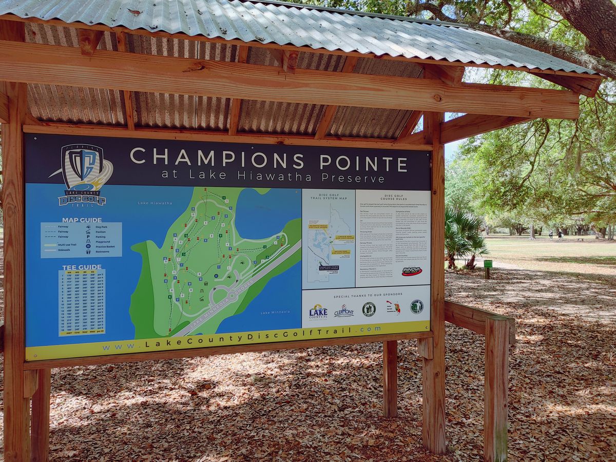 Course map at parking area