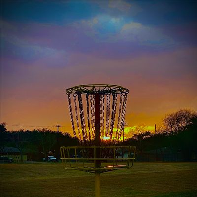 Hole 8 at sunset.