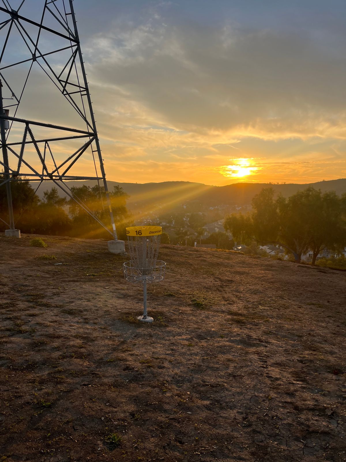 Sunset on hole 16