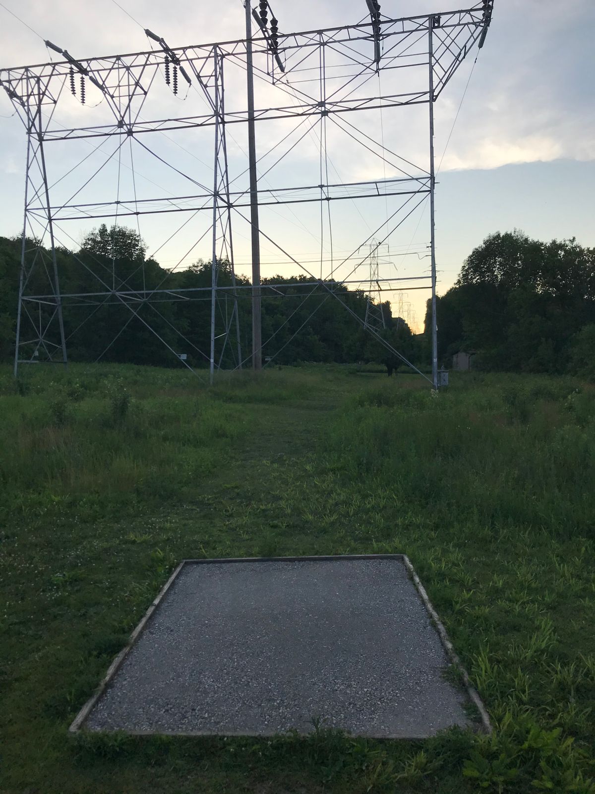 Through the tower!