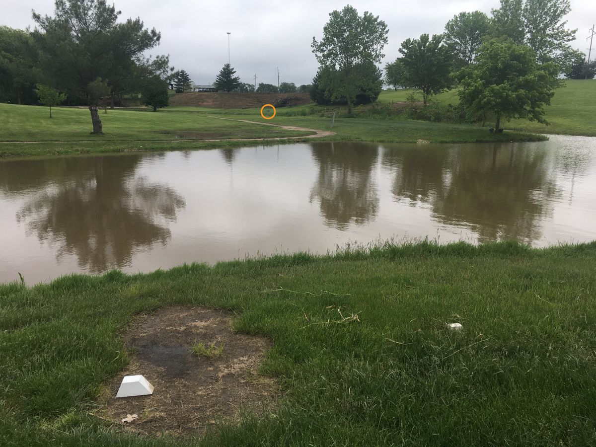 Hole 17 from the tee box