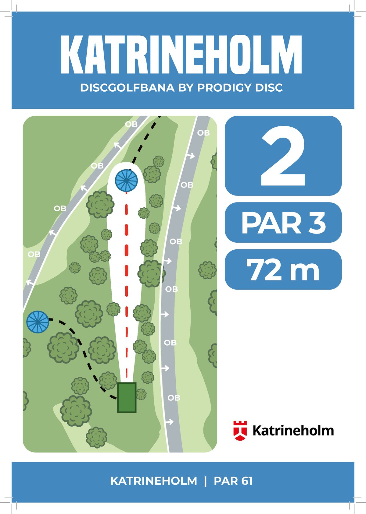 Hålkarta 2, par 3, 72 m