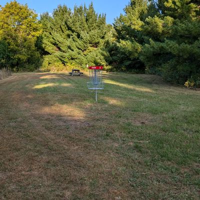 Basket of three offers wide open putts in all directions in circle one. Players should be hoping for birdies on this hole