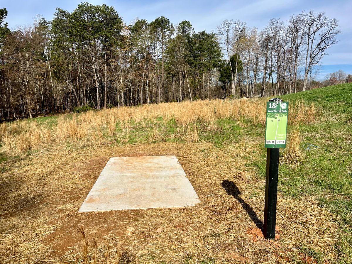Hole 18 tee