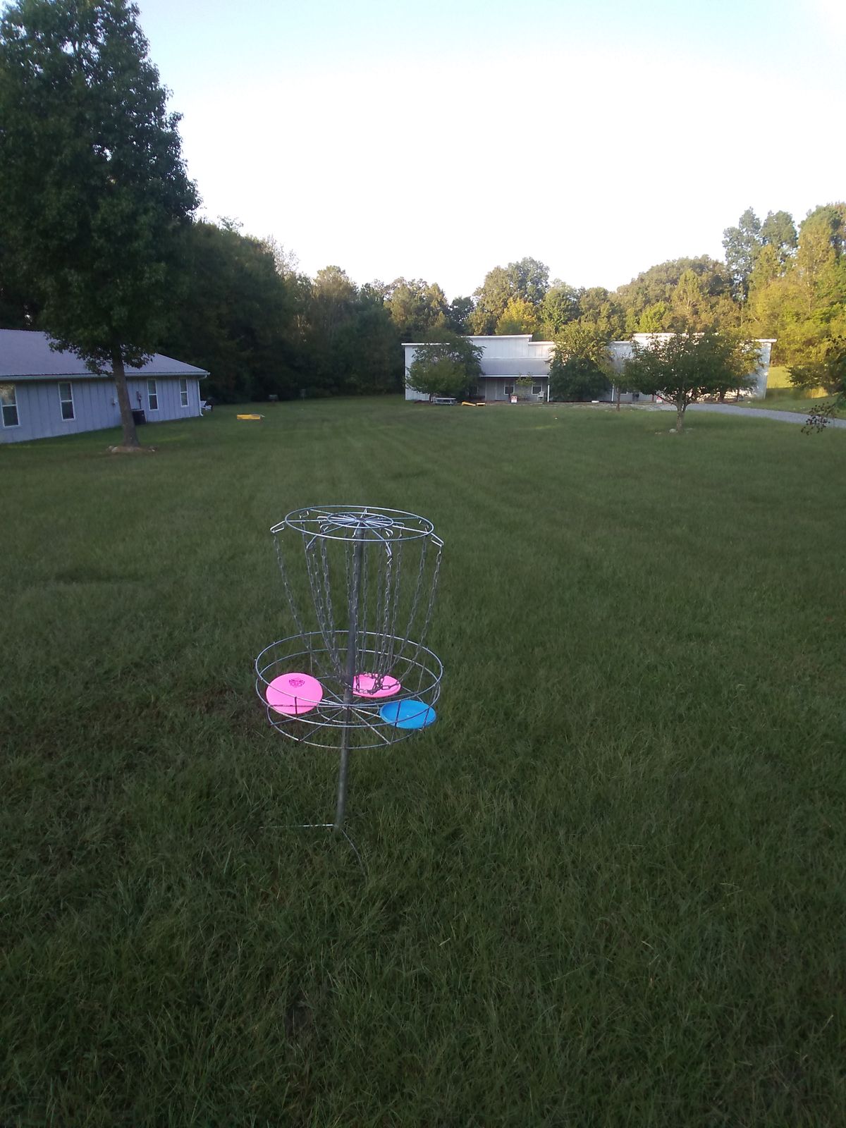 Hole 4 basket looking back at the teepad