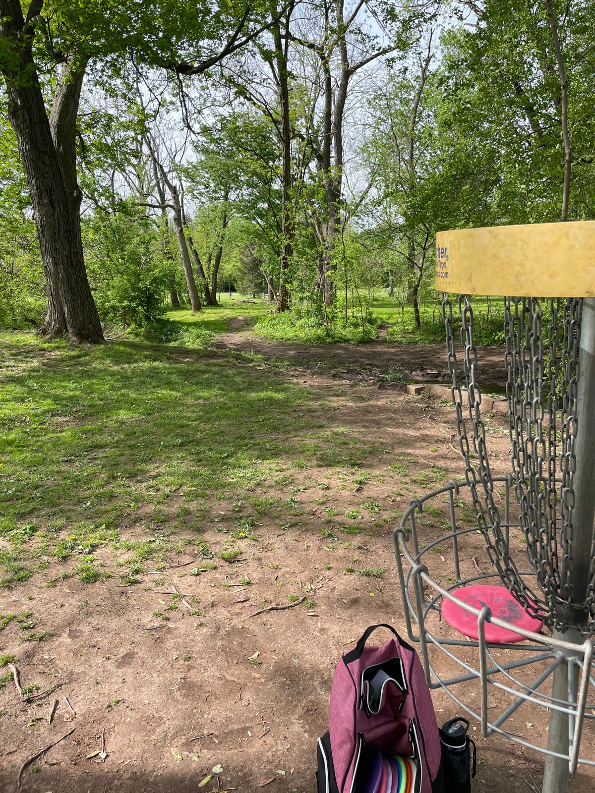 View from the 18th back towards the tee.