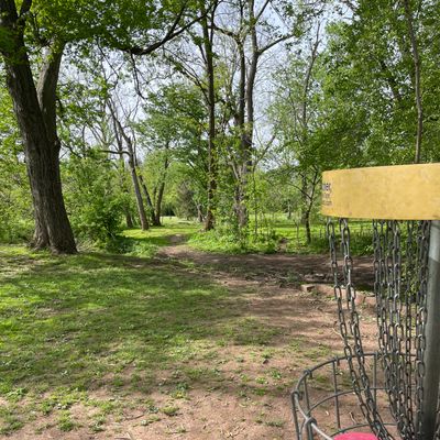 View from the 18th back towards the tee.