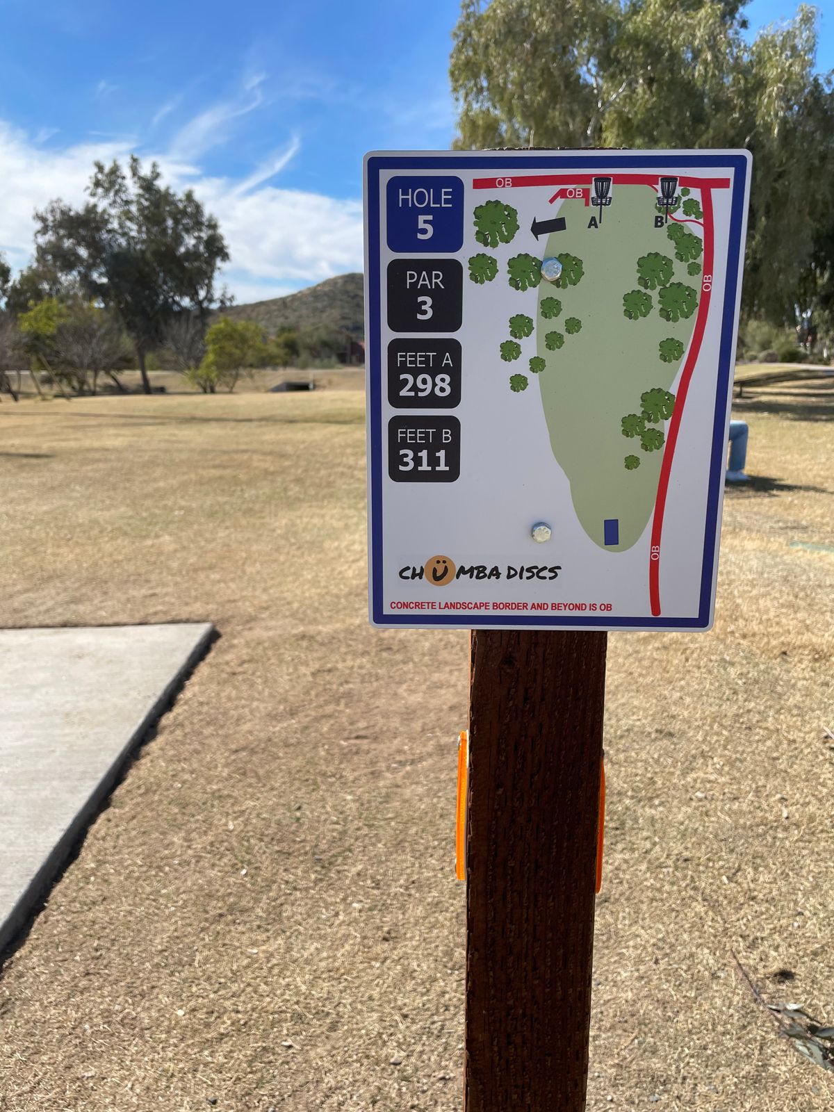 Hole #5 is all about aim and control
