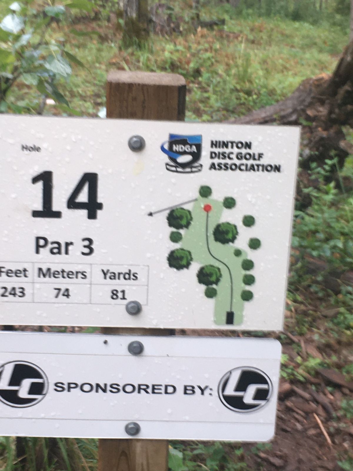 Hole sign #14.🇨🇦🌿🇨🇦🌿