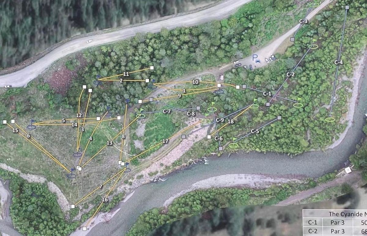 Expanded view of course map