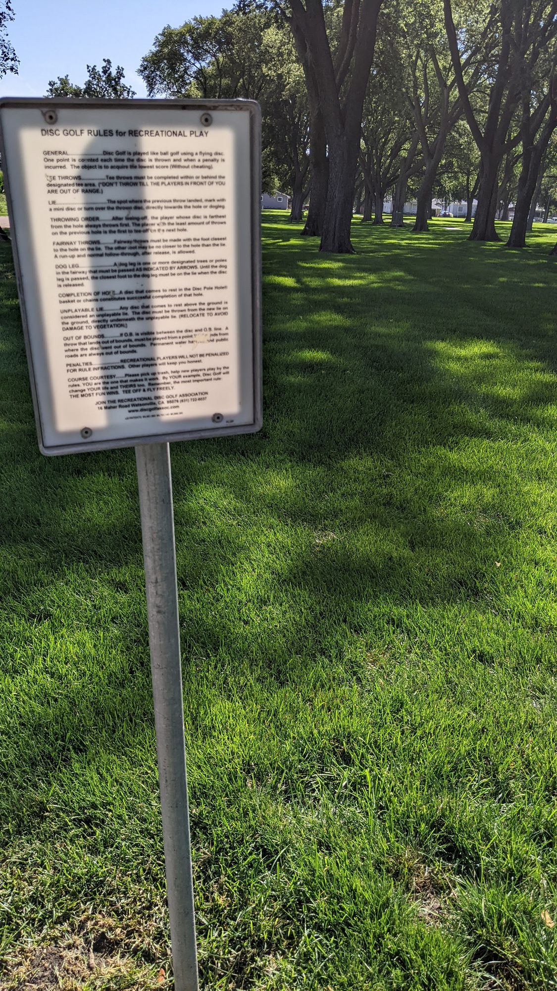 Davis Park Disc Golf Course