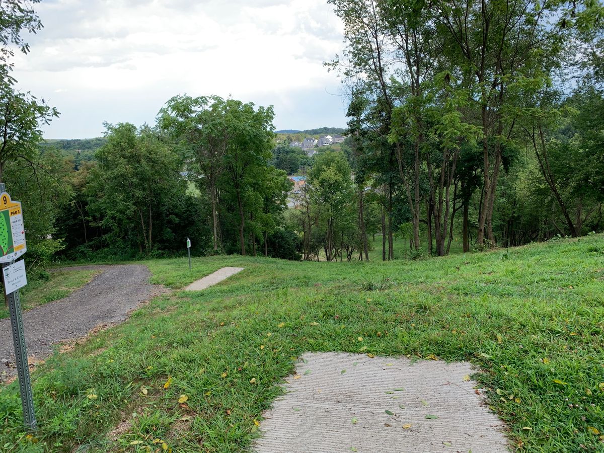 Hole 9 gold tee