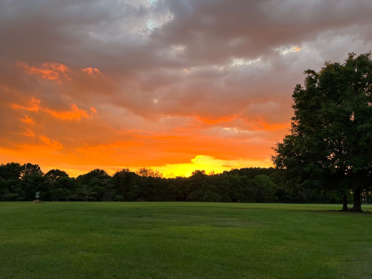 Hole 6 at sunset.
