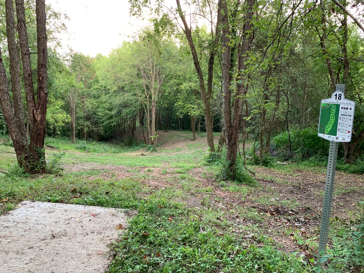 Hole 18 white tee