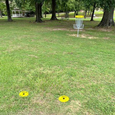 Hole 9 tee (#8’s basket in foreground)