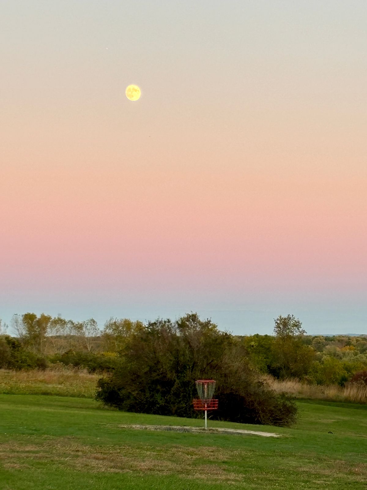 Hole 8 Red Basket at Dusk