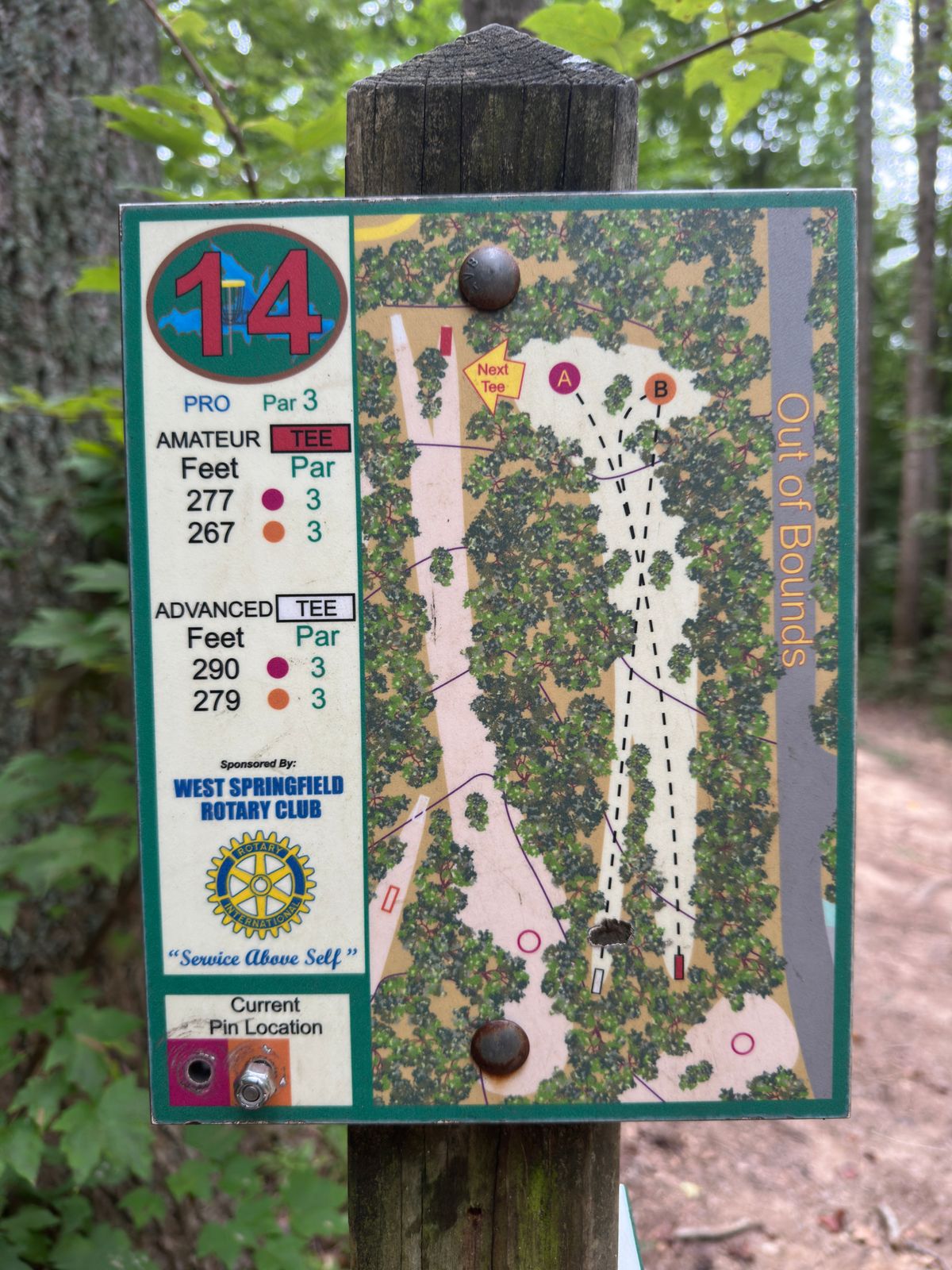 Hole 14 map