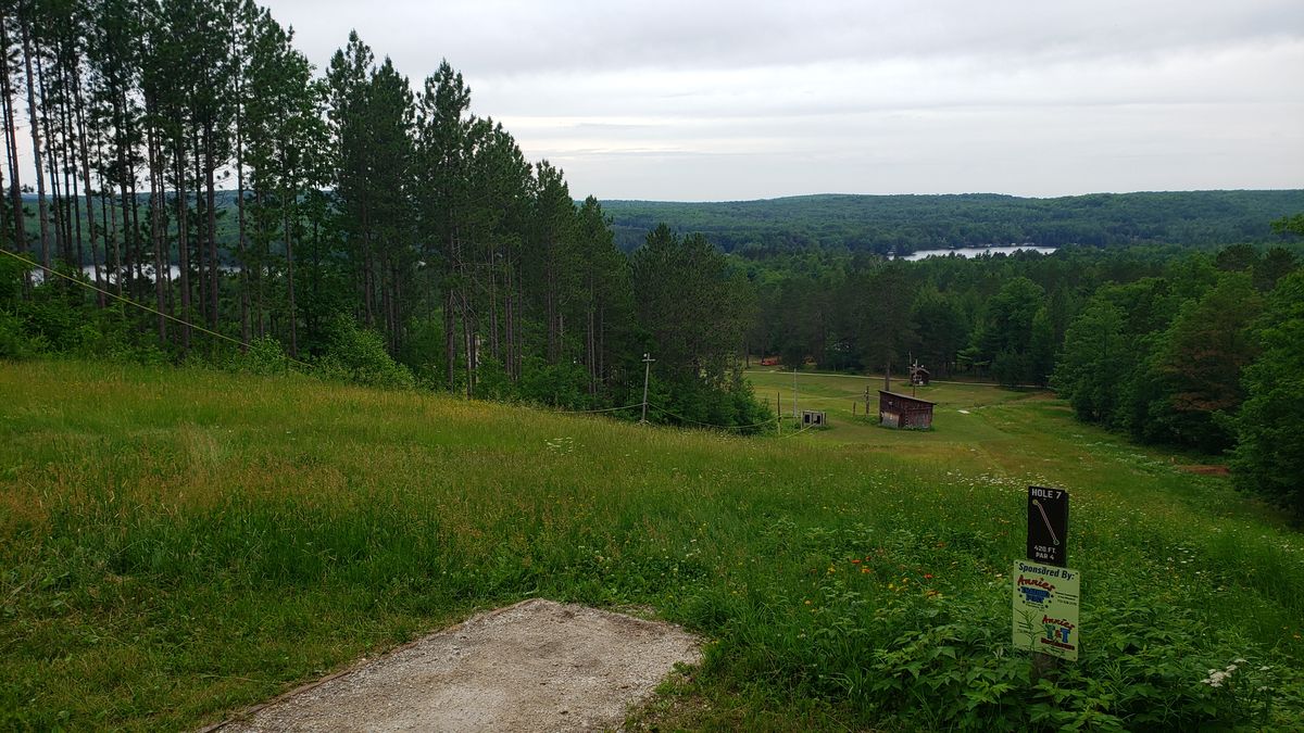 Hole 7 down the hill