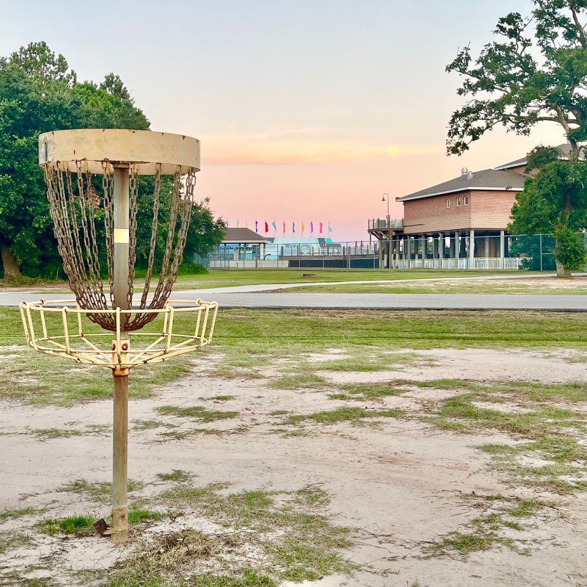 For all of its faults, it’s always been there for me…hole 1 night before the strawberry moon.