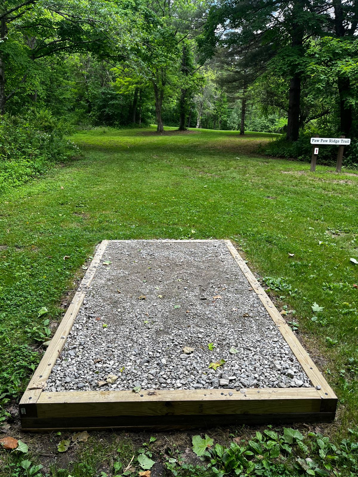 Hole 1 from tee pad