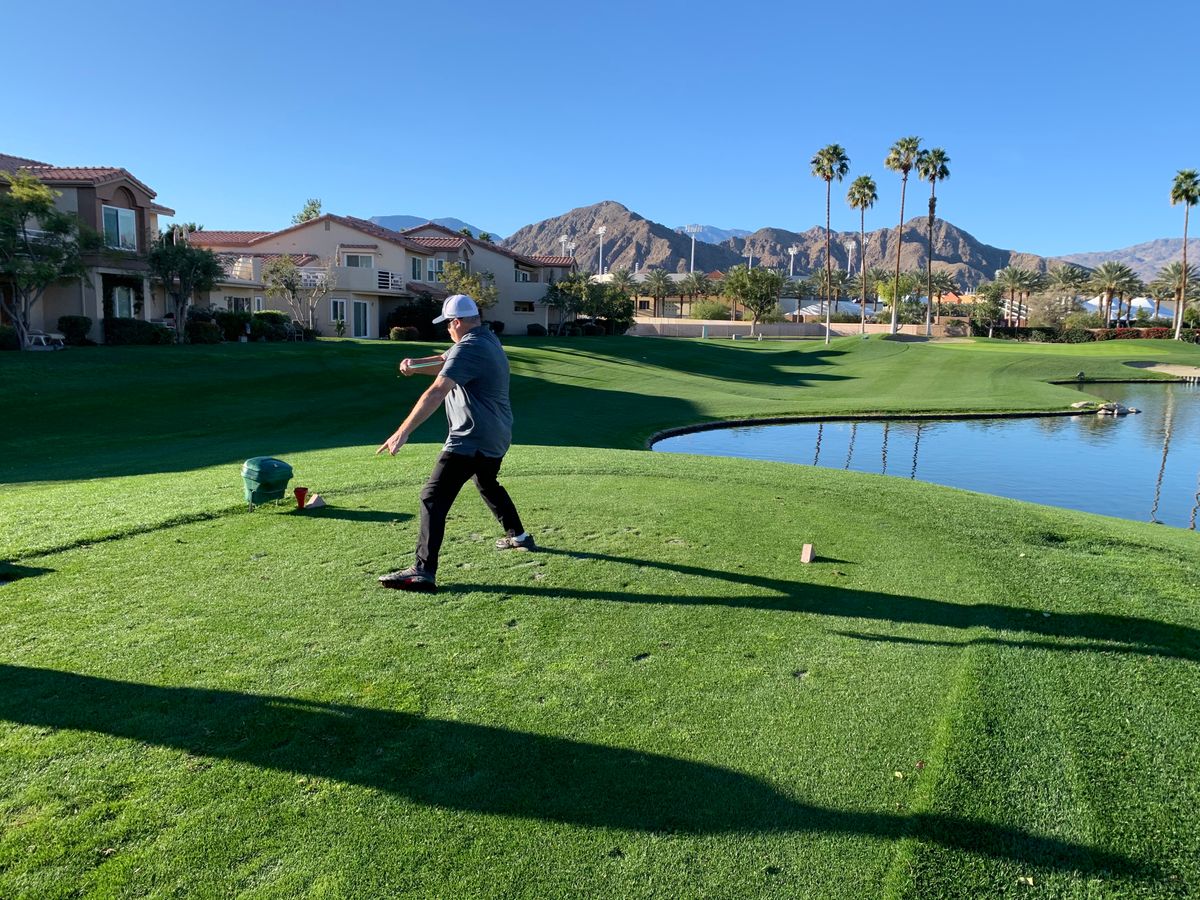 Shotgun start tee 13 for our local Ice Bowl Tournament