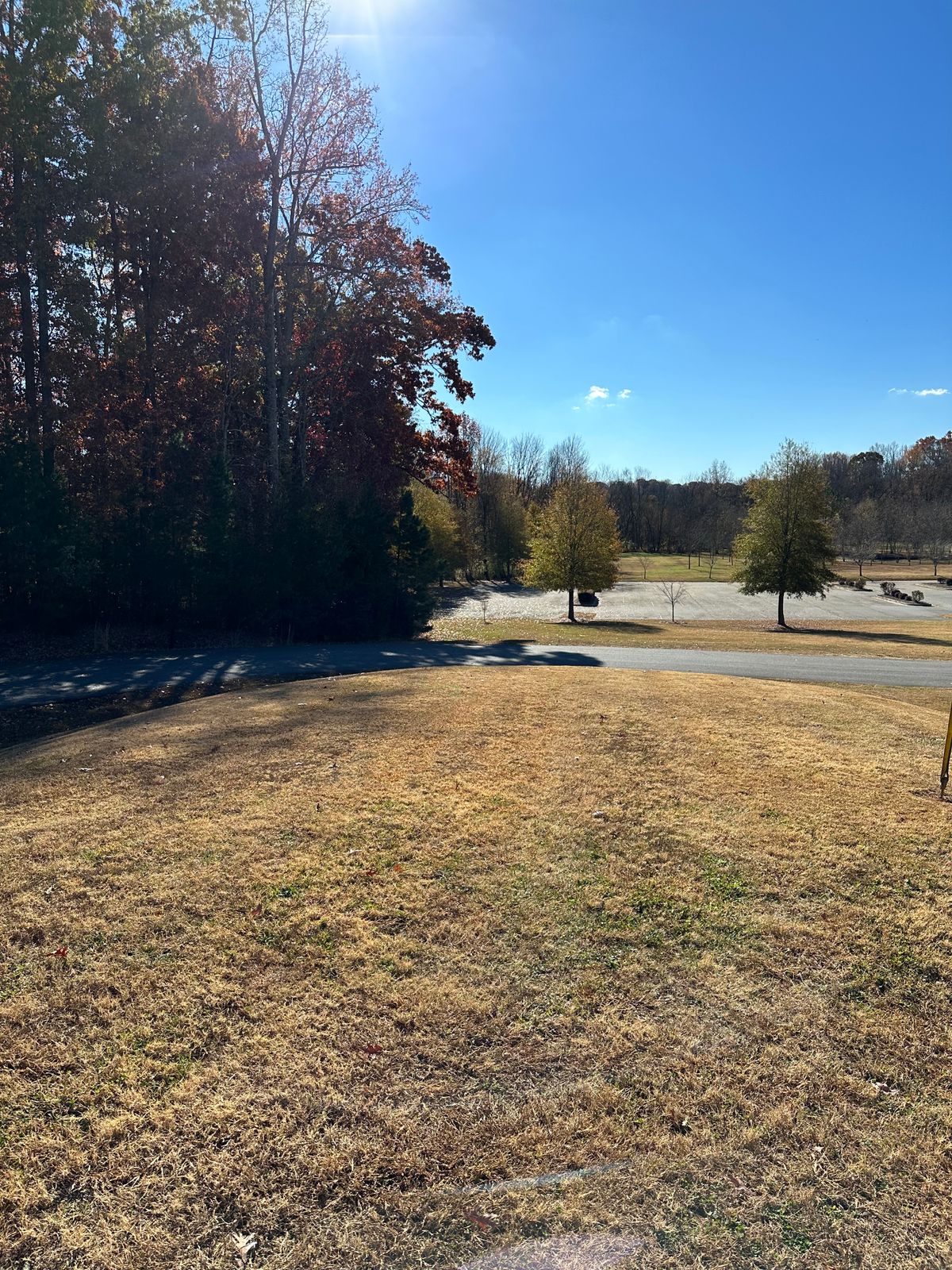 Hole 1 - Plays downhill from telephone pole
