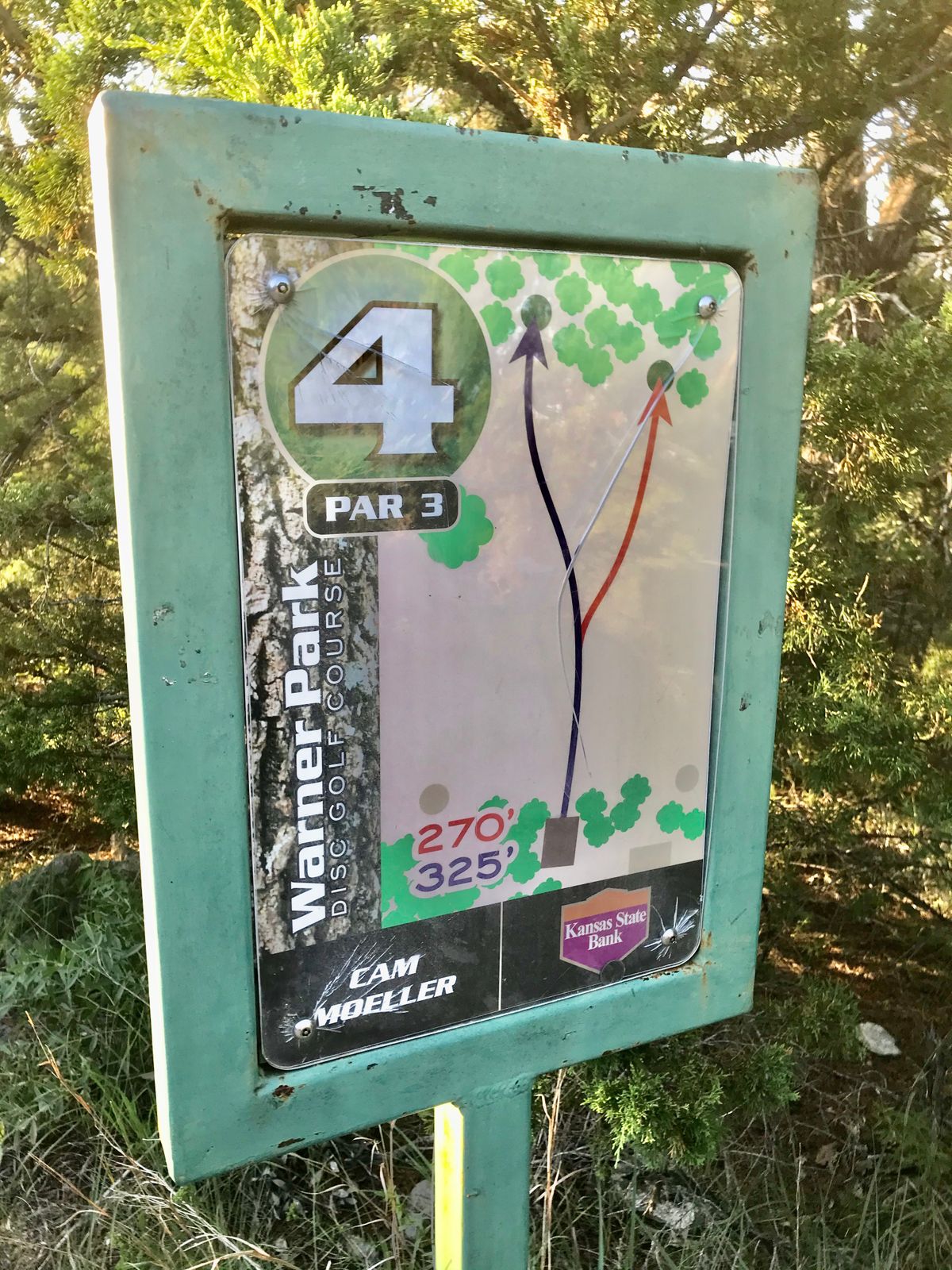 Hole 4 Tee Sign